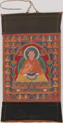 Porträt von Munchen Sangye Rinchen, dem achten Abt des Ngor-Klosters, späte 16. Jahrhundert
