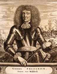 Porträt von Prinz Georg Friedrich von Waldeck 1620-1692 aus: Schauplatz des Krieges