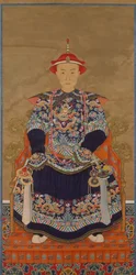Porträt des Qianlong-Kaisers als junger Mann, 19. Jahrhundert