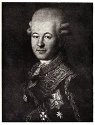 Porträt von Semyon Zorich 1745-1799, der Favorit von Katharina der Großen, frühes 19. Jahrhundert