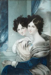 Porträt der Schwestern Prinzessinnen Anna Petrovna 1777-1805 und Ekaterina Petrovna 1783-1830 Lopukhin