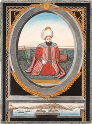 Porträt von Sultan Murad II 1404-1451