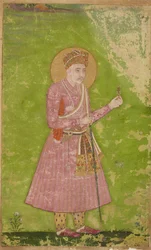 Porträt eines Mannes in einem rosa Jama, um 1620