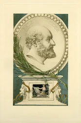 Porträt von Émile Augier 1820-1889