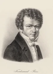 Porträt des Pianisten und Komponisten Ferdinand Ries 1784-1838, ca. 1830
