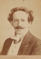 Porträt des Pianisten und Komponisten Georg Liebling 1865-1946, ca. 1900