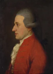 Porträt des Komponisten Wolfgang Amadeus Mozart Hagenauer Mozart, 1780er Jahre