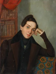 Porträt des Dichters Jewgeni Abramowitsch Baratynski 1800-1844, 1820er