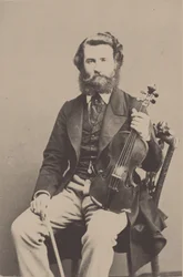 Porträt des Geigers und Komponisten Alfred Holmes 1837-1876