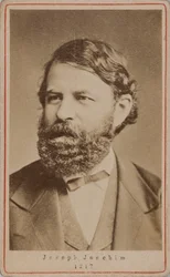Porträt des Geigers und Komponisten Joseph Joachim 1831-1907, 1870er Jahre