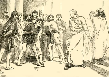 Posthumius im Theater von Tarent