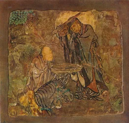 Prinz Gotama Gautama schneidet sich die Haare ab, 1934-35