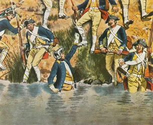 Prinz Heinrich in der Schlacht von Prag, 6. Mai 1757, 1936