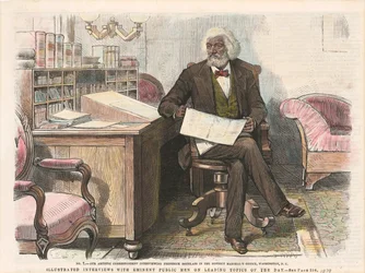 Druck von Frederick Douglass, ca. 1879