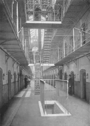 Gefangene gehen zum Abendessen, Wormwood Scrubs Gefängnis, London, um 1903