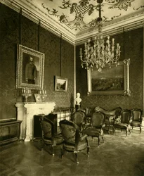 Privates Büro von Kaiser Franz Joseph I. in der Hofburg, Wien, Österreich, um 1935