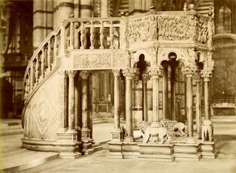 Kanzel, Kathedrale von Siena, Italien, spätes 19. oder frühes 20. Jahrhundert