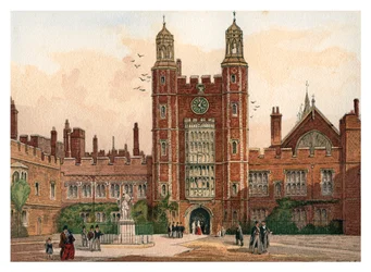 Innenhof des Eton College, 1880