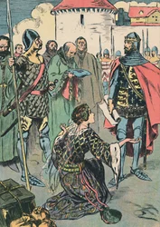 Königin Philippa bittet für die Männer von Calais, ca. 1907