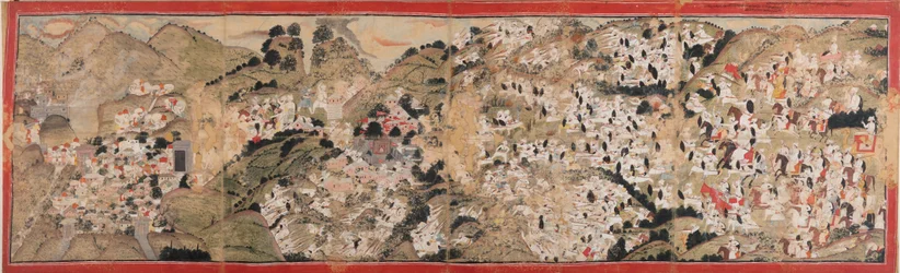 Raja Sansar Chand greift das Fort Kangra an