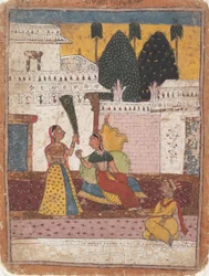 Ramkali Ragini: Seite aus einer verstreuten Ragamala-Serie