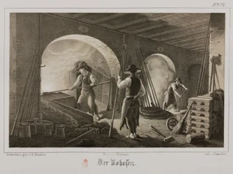 Rohstoffverarbeitung, Metallurgie, Edelmetallschmieden, Deutschland, ca. 1851