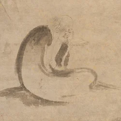 Lesen einer Sutra im Mondlicht, ca. 1332