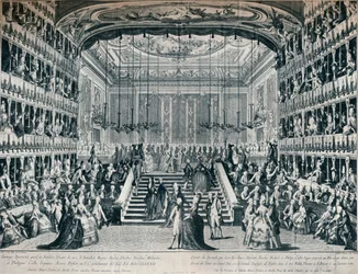 Empfang des Großherzogs und der Großherzogin von Russland im Theater von San Bendetto, 1902