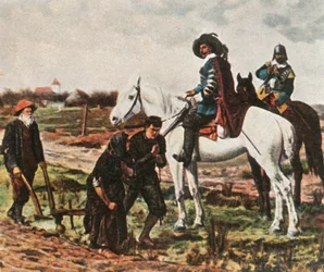 Rekrutierer zur Zeit des Dreißigjährigen Krieges, 1618-1648, 1936