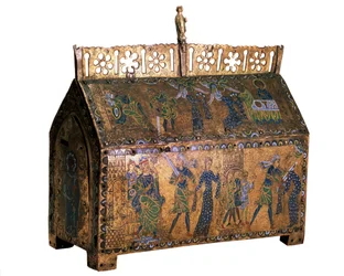 Reliquiar mit Szenen aus dem Leben der Heiligen Valeria, ca. 1170