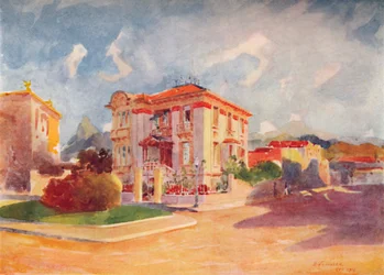 Residenz von S.E. Dr. Pedro de Toledo, ehemaliger Landwirtschaftsminister, Avenida Beira Mar, 1914