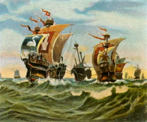 Rückkehr der Hamburger Flotte nach der Niederlage der Vitalienbrüder, 1401, 1936