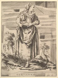 Rückseitige Kopie von Contadina, Recueil de diverses figures étrangères Inventées par F..., 18. Jahrhundert
