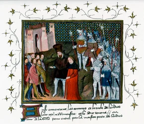 Richard II. wird von Bolingbroke den Bürgern von London übergeben