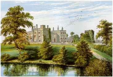Ripley Castle, Yorkshire, Heimat von Baronet Ingilby, um 1880