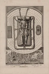 Robert Francois Damiens am Châtelet, 2. März 1757