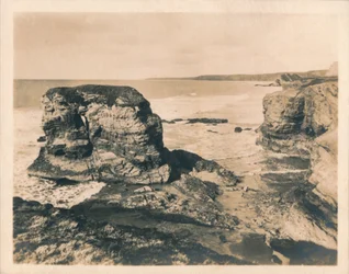 Felsen bei Porth - Newquay, 1927