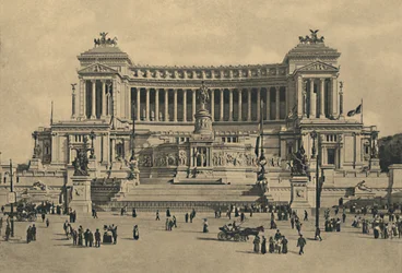 Rom - Piazza di Venezia. Denkmal für Viktor Emanuel II., 1910
