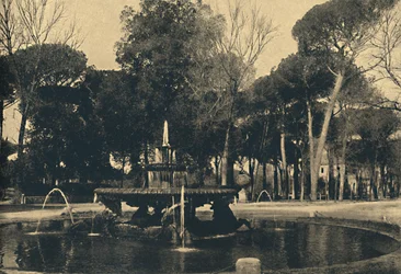 Rom - Villa Borghese - Brunnen der Seepferdchen, 1910