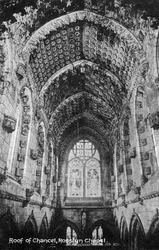 Dach des Chors, Rosslyn Chapel, Midlothian, Schottland, 20. Jahrhundert
