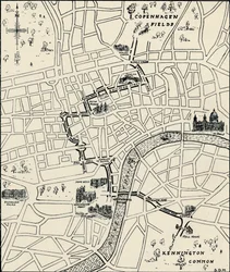 Route des Protestmarsches zur Befreiung der Tolpuddle-Märtyrer, 1834, 1934
