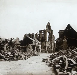 Ruinen, Craonne, Nordfrankreich, um 1914-1918