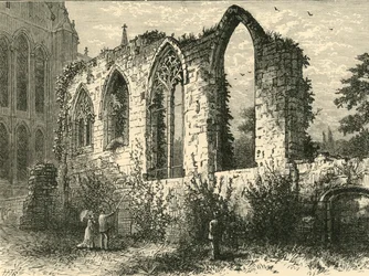 Ruinen der Guesten Hall, 1898