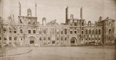Ruinen des Hôtel de Ville, Paris, Mai 1871