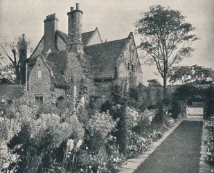 Runton Old Hall, Norfolk, Ansicht von Nordwesten, um 1909