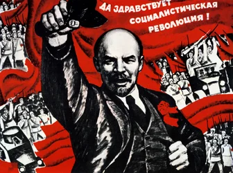 Plakat der Kommunistischen Partei Russlands, 20. Jahrhundert