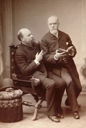 Russischer Künstler Pavel Shukovsky und Historiker Alexander Onegin, Weimar, Deutschland, späte 19. Jahrhundert