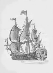 Russisches Linienschiff Poltava 1712