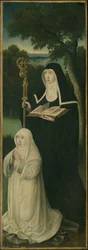 Heilige Gertrud von Nivelles und eine Augustiner-Chorfrau, 1525-1550