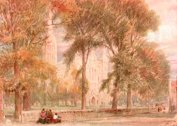 Salisbury Close, 1897, um 1900